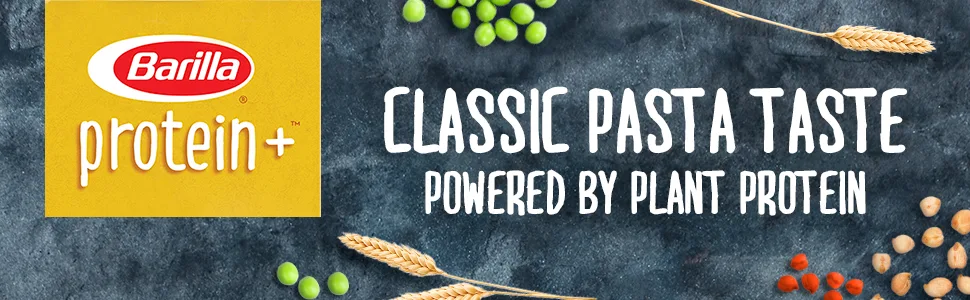 BARILLA Protein+ (Plus) Elbows Pasta - Protein from Lentils, Chickpeas & Peas - Good Source of Plant-Based Protein - Protein Pasta - Non-GMO - Kosher Certified - 14.5 Ounce Box (7 Servings per Box) - Barilla Protein+ Angel Hair