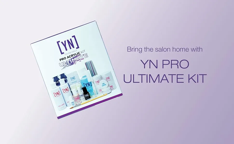 Young Nails Professional Kits & Accessories for Home Nail Kit, Starter Kit, Beginners, and/or Nail Professionals Ultimate Acrylic Kit - Product Image