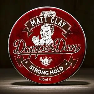 Dapper Dan Matt Paste, Texurised Styling Paste,For A Versatile Strong Flexible Hold, Hair Styling Product For Men, 1 x 100 ml 3.4 Fl Oz (Pack of 1) - MATT CLAY, WAX, DAPPER DAN, POMADE FOR MEN, HAIR STYLING