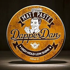 Dapper Dan Matt Paste, Texurised Styling Paste,For A Versatile Strong Flexible Hold, Hair Styling Product For Men, 1 x 100 ml 3.4 Fl Oz (Pack of 1) - matt paste, dapper dan, pomade for men, mens pomade