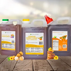 Tea Zone 64 fl.oz Lychee Syrup - Premium honey