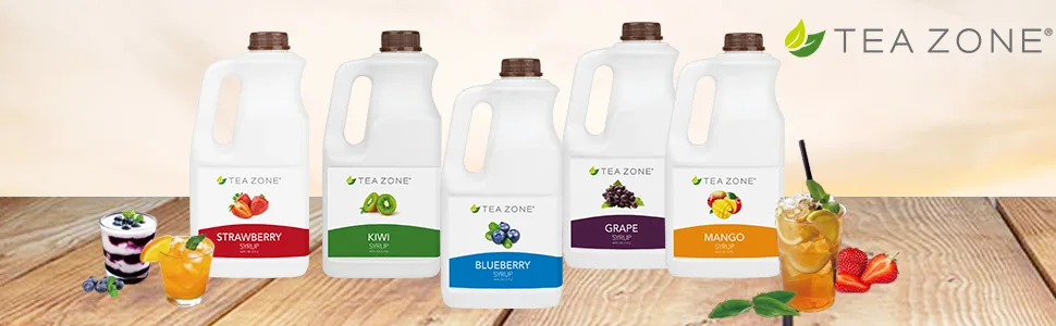 Tea Zone 64 fl.oz Lychee Syrup - Tea zone syrups,honeys and purees