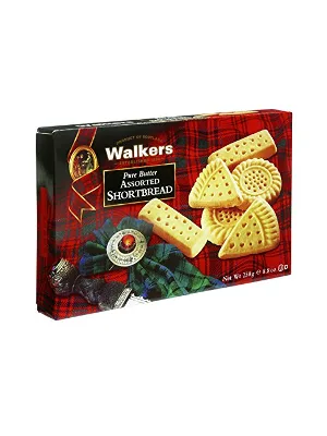 Walker's Shortbread Assorted Shortbread Cookies, Pure Butter Shortbread Cookies, 8.8 Oz Box - walkers shortbread,shortbread,traditional shortbread,Scottish shortbread,shortbread cookies,cookies