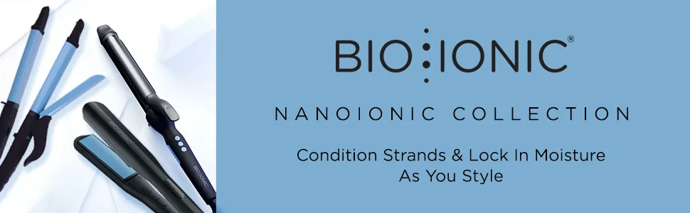 BIO IONIC Long Barrel Styler 1 Inch (Pack of 1) - Bio Ionic Nano Ionic Collection. Condition Strands & Lock In Moisture As You Style