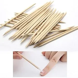 Adecco LLC Orange Sticks for Nails,Wooden Cuticle Sticks, Manicure Sticks Pedicure Tool 110mm (50P) - product information 23
