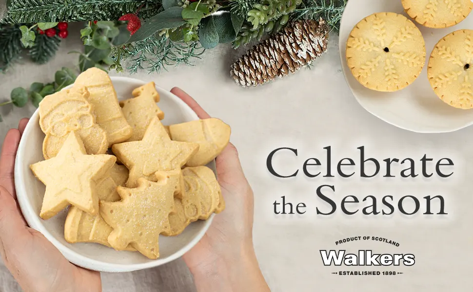 Walker's Shortbread Christmas Tree Shaped Mini Holiday Cookies, Pure Butter Shortbread Cookies, 5.3 Oz Box Christmas Tree Shaped Cookies - Walkers