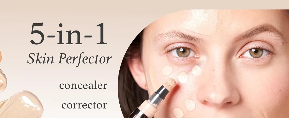 Julep Cushion Complexion Multitasking Skin Perfecter - 200 Nude - Concealer, Foundation, Brightener, Contour Stick - Infused with Turmeric - Buildable Medium-to-Full Coverage - Natural Finish - Cushion Complexion