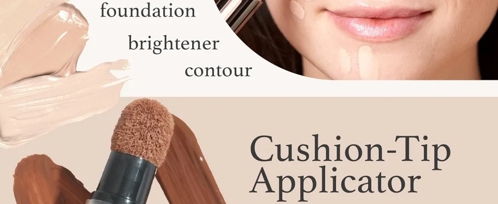 Julep Cushion Complexion Multitasking Skin Perfecter - 200 Nude - Concealer, Foundation, Brightener, Contour Stick - Infused with Turmeric - Buildable Medium-to-Full Coverage - Natural Finish - Cushion Complexion