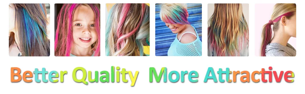Maydear Temporary Hair Chalk Comb - Non Toxic Hair Color Comb and Safe for Kids -Gray Grey - Better Quality