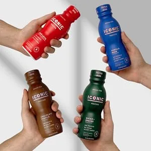 Iconic Protein Drinks, Sample Pack (4 Flavors) - Low Carb Protein Shakes - Lactose-Free, Gluten-Free, Protein Drink - Keto Friendly - iconic protein chocolate truffle protein drink shake shakes low carb keto low sugar antioxidants