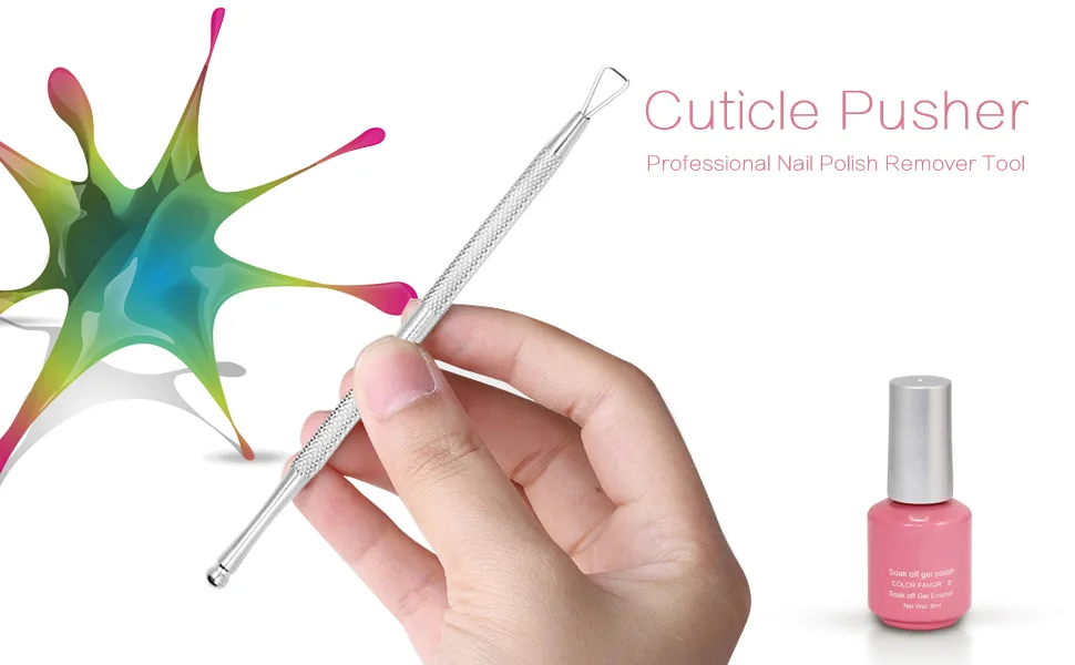 ZIZZON Cuticle Pusher Stainless Steel Triangle Cuticle Peeler Scraper Remove Gel Nail Polish Nail Art Remover Tool 3 Pack. - zizzon-cuticle-pusher