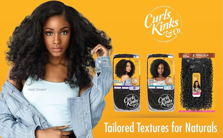 Sensationnel CKCo HalfWig - Synthetic Instant weave full wig style CURLS KINKS AND CO Half wig - TOP LADY (1B) - CKCO Pacakge