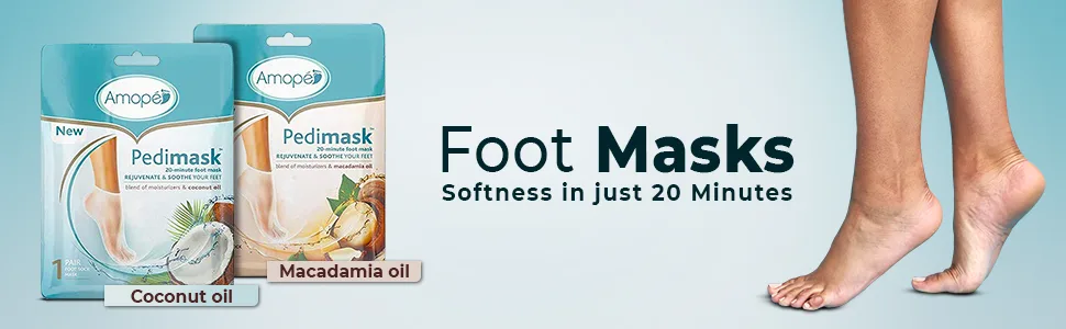 Amope Pedimask Foot Socks Mask, Coconut Oil Essence (Pack of 3) - product information 1