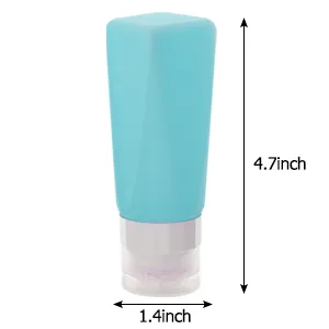 Travel Bottles Leak Proof ,3 oz TSA Approved Silicone Squeezable, Refillable Containers Set for Toiletries Shampoo Conditioner Lotion Multicolor - product information 7