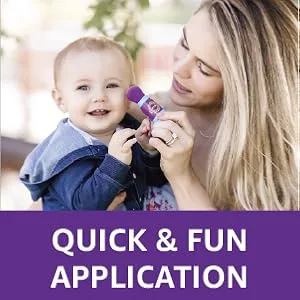 BOB KIDS Brush On Mineral Powder Sunscreen Broad Spectrum, Easy to Apply for Kids and Babies, SPF 30 - Application