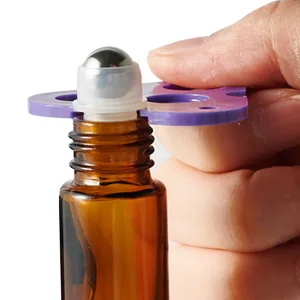 Essential Oil Roller Bottles, 48 Pack Hoa Kinh 10ml Empty Glass Amber Roller Bottles UV Protection with Stainless Steel Balls (10ml-48pack) Amber 48Pack - Essential Oil Roller Bottles