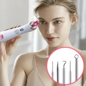 Blackhead Remover Pore Vacuum Electric Blackhead Vacuum Cleaner Blackhead Extractor Tool Device Comedo Removal Suction Beauty Device for Women(Pink) - Effective Pore Vacuum