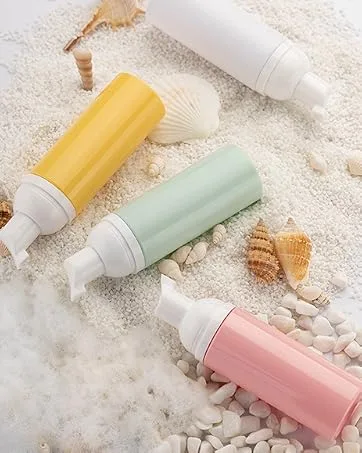Tekson 5PCS 8ml Travel Perfume Atomizer Refillable, Mini Cologne Spray Bottle Empty, Small Aftershave Portable Sprayer for Liquid Dispenser (Five Colors) 5 colors - Foam bottle