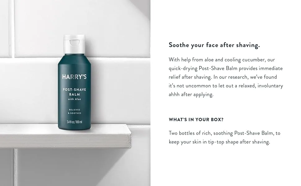 Harry's Post Shave - Post Shave Balm for Men - 3.4 Fl Oz (Pack of 2) (packaging may vary) - Whats in your box