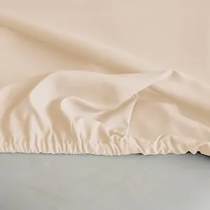London Linens Soft Microfiber Massage Table Sheets Set 3 Piece Set - Includes Massage Table Cover, Massage Fitted Sheet, and Massage Face Rest Cover (Cream) Natural - elastic