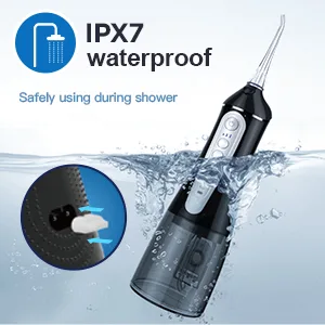 Elifloss Water Dental flosser Oral Irrigator with 4 Modes, 7 Tips, Adjustable Intensity IPX7 Waterproof - Waterproof