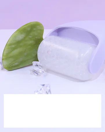 BAIMEI Ice Roller for Face and Gua Sha Facial Tools, Ice Face Roller Reduces Puffiness Migraine Pain Relief-Pink - ice face roller and gua sha