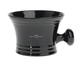Edwin Jagger Porcelain Shaving Bowl with Handle (Ebony-Black) - product information 2