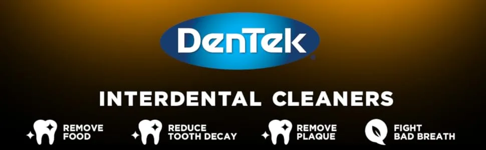 DenTek Easy Brush Advanced Clean Interdental Cleaners, Standard, 10 Count - Interdental Cleaners