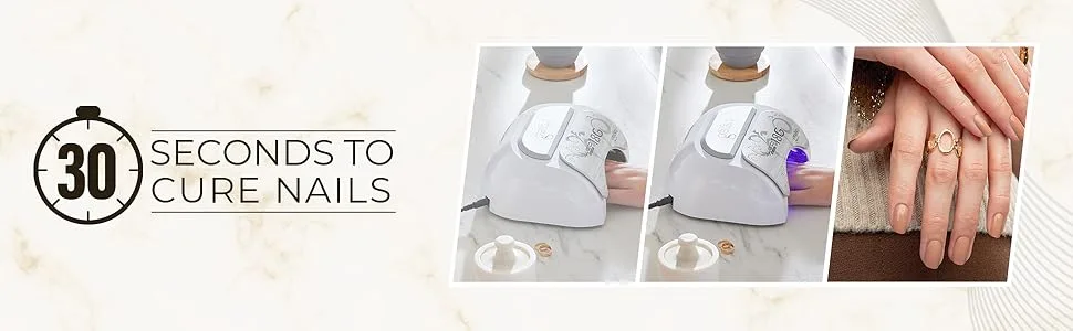Gelish 18G Professional Salon 36W Gel Nail Polish Quick Curing LED Light Lamp Dryer with 3 Timer Settings and Eyeshield for Manicures and Pedicures - Gelish_Tutorial