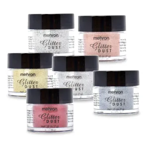 Mehron Makeup GlitterDust (.25 oz) (Holographic Silver) - image
