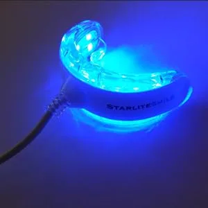 Starlite Smile Teeth Whitening Accelerator Light, 16x Powerful Blue LED Light Mouth Tray, Teeth Whitening Machine for Home Use, Connected with iPhone/Android/USB/USB-C, Teeth Whitener Light Gum Tray - teeth whitener light, whitening light, teeth whitening accelerator light, mouth tray, teeth whitener