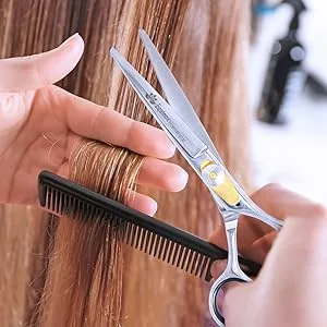 Equinox Professional Razor Edge Series - Hair Cutting and Thinning/Texturizing Scissors/Shears Set - 6.5 Inches - Stainless Steel - image 3