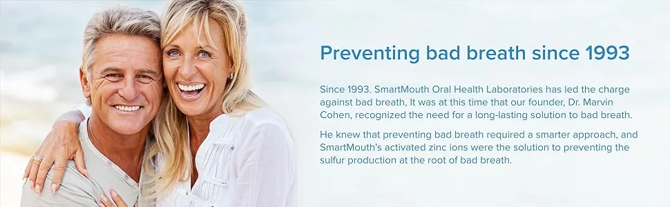 SmartMouth Original Activated Mouthwash & Single Packs, Travel Mouthwash, Fresh Mint - Preventing bad breath