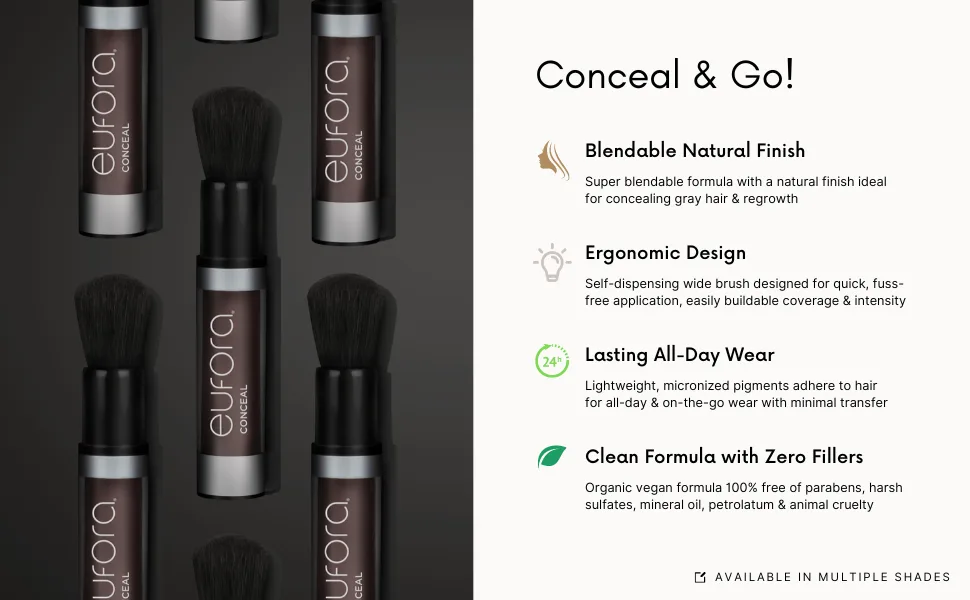 Eufora Conceal Brown Root Touch Up .21oz - Eufora Conceal 4
