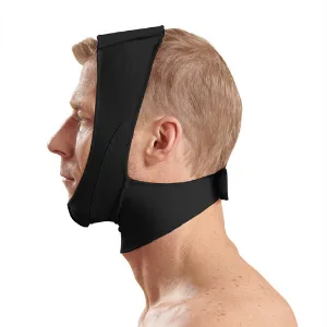 MARENA Unisex Recovery Compression Chin Strap with Mid-Neck Coverage for Post-Op Mask Beige Medium (Pack of 1) - marena