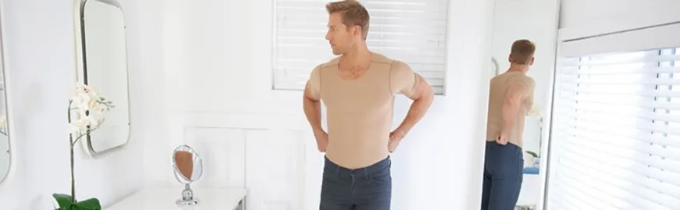 MARENA Unisex Recovery Compression Chin Strap with Mid-Neck Coverage for Post-Op Mask Beige Medium (Pack of 1) - marena
