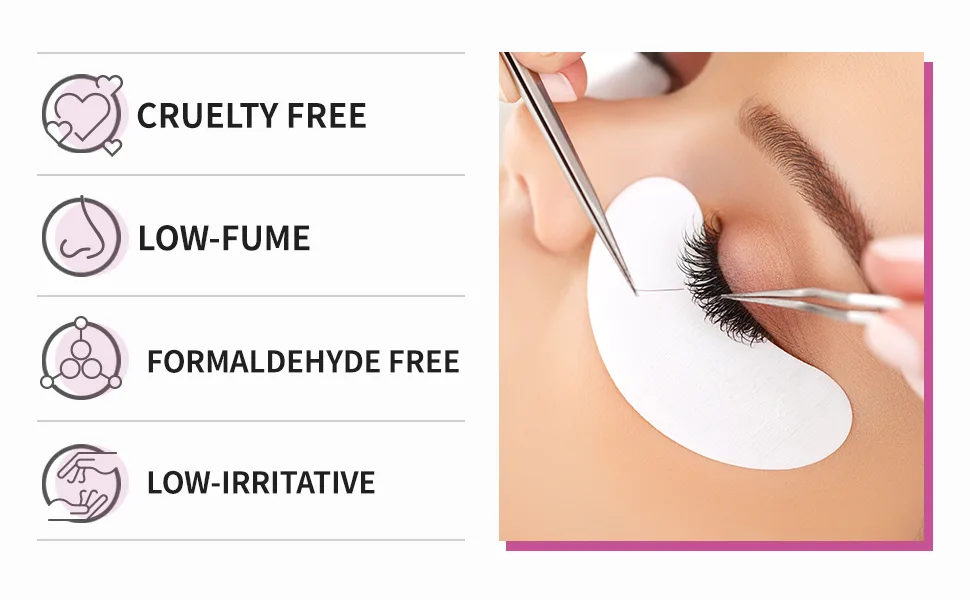 Gel Remover for Eyelash Extension/Quickly and Easily Removes Eyelash Extension Adhesive/Fast Dissolution Time / 15ml (Pink) - Features