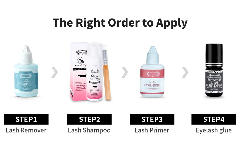 Gel Remover for Eyelash Extension/Quickly and Easily Removes Eyelash Extension Adhesive/Fast Dissolution Time / 15ml (Pink) - Steps