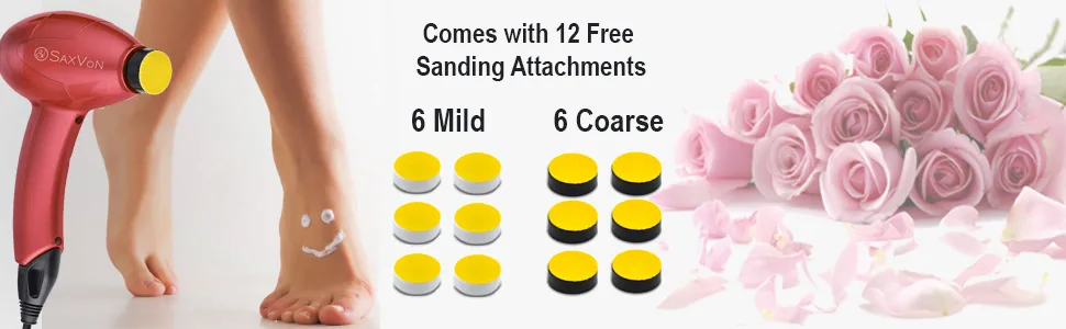 SaxVon Electric Foot Callus Machine - Sanding discs