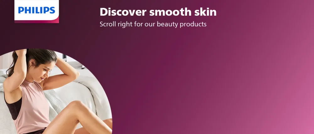 Philips SatinCompact Women's Precision Trimmer, Instant Hair Removal for Face & Eyebrows, Fine Body Hair, HP6389 - Philips Beauty helps you discover smooth skin