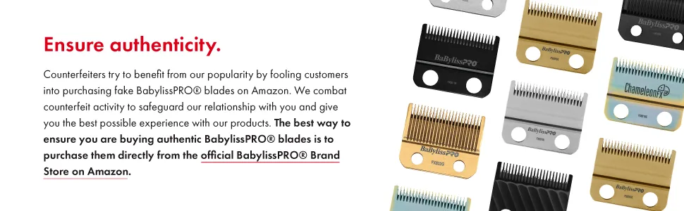 BaBylissPRO Barberology FX708Z Stainless Steel Replacement T-Blade for FX788RG and FX788S Replacement Blade for FX788RG & FX788S - Blade Authenticity Statement
