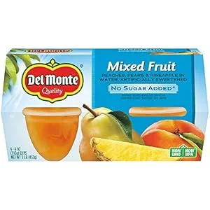 Del Monte, Mandarin Oranges No Sugar Add, 4 Ounce (Pack of 12) - mixed fruit