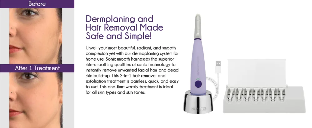Michael Todd Beauty - Sonicsmooth Replacement Kit for At-Home Dermaplaning - 7 Replacement Safety Edges Only A11 - sonicsmooth