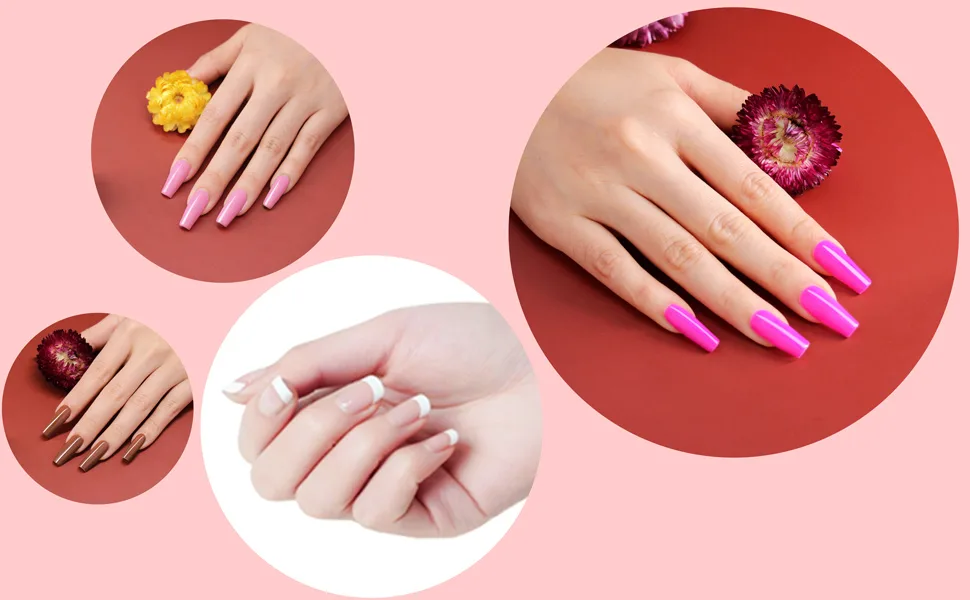 2 in 1 Dip Powder Recycling System & French Tip Model Dip Nail Tray, Dip Powder Nail Glitter Holder Saver (White) - Beautiful manicure
