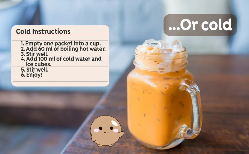 Geia Instant Milk Tea Delicious Hot or Cold (Thai Milk Tea) - Thai tea instructions cold