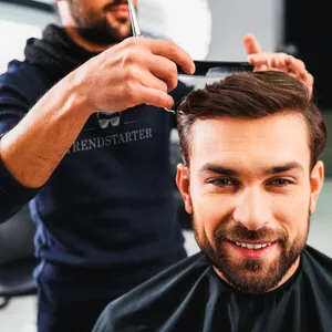 TRENDSTARTER - CREAM POMADE (4 OUNCE) - Medium Hold - Low Shine - Water-Based - All-Day Hold Premium Hair Styling Putty Products - Free Samples Included - Launched Spring 2022 - TRENDSTARTER SALON