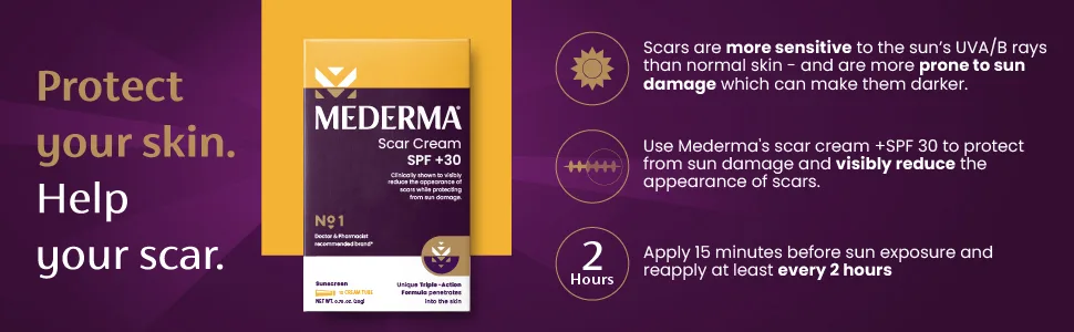 Mederma Twin Pack Scar Cream SPF 30 40g (2 x 20g) - product information 4