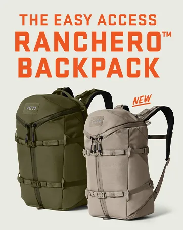 YETI Small Bottle Sling for Rambler Bottle - Black Forest Green - Large Fits 26 & 36 oz. - YETI Ranchero Backpack