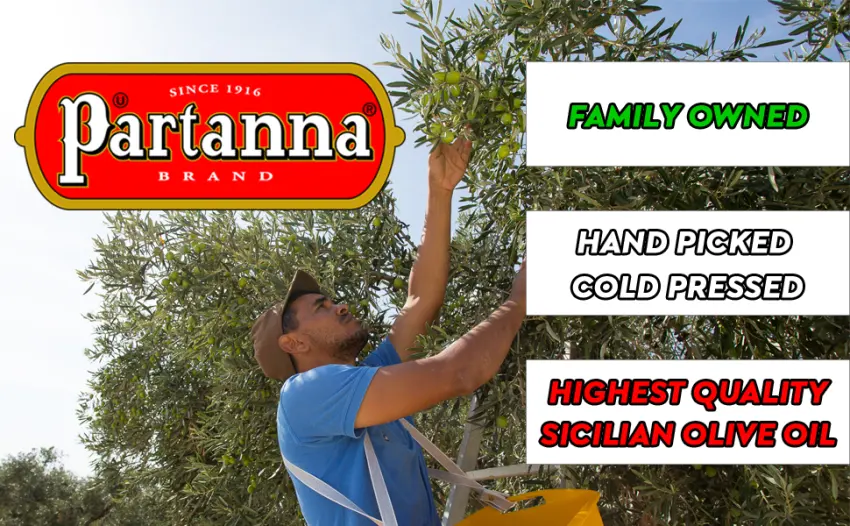 Partanna, Extra Virgin Olive Oil Tin, 16.9 Fl Oz - partanna