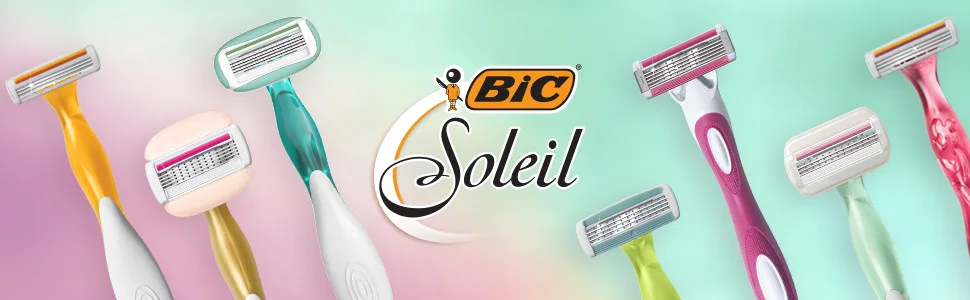 BIC Soleil Smooth Scented Women's Disposable Razor, Triple Blade, Moisture Strip for a Smooth Shave, 4 Count - Pack of 2 - soleil twilight